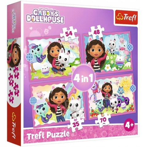 KOCI DOMEK GABI PUZZLE GABI KOTKI 4W1 4+ TREFL 34620 KOCI DOMEK GABI PUZZLE GABI KOTKI 4W1 4+ TREFL 34620