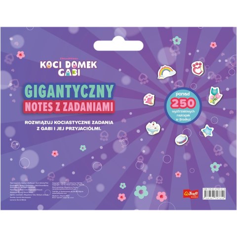 KSIĄŻKA NOTES ŁAMIGŁÓWKI KOCI DOMEK GABI NAKLEJKI KOLOROWANKI TREFL KS97610 KSIĄŻKA NOTES ŁAMIGŁÓWKI KOCI DOMEK GABI NAKLEJKI KOLOROWANKI TREFL KS97610