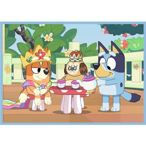 PUZZLE 4W1 BLUEY I JEGO ŚWIAT 3+ TREFL 34637 PUZZLE 4W1 BLUEY I JEGO ŚWIAT 3+ TREFL 34637