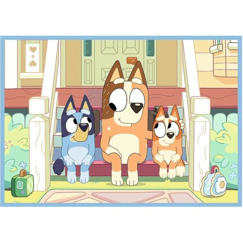 PUZZLE 4W1 BLUEY I JEGO ŚWIAT 3+ TREFL 34637 PUZZLE 4W1 BLUEY I JEGO ŚWIAT 3+ TREFL 34637