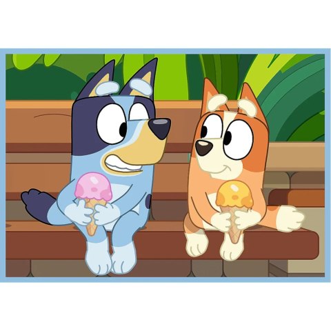 PUZZLE 4W1 BLUEY I JEGO ŚWIAT 3+ TREFL 34637 PUZZLE 4W1 BLUEY I JEGO ŚWIAT 3+ TREFL 34637