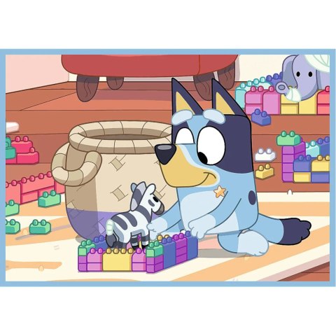 PUZZLE 4W1 BLUEY I JEGO ŚWIAT 3+ TREFL 34637 PUZZLE 4W1 BLUEY I JEGO ŚWIAT 3+ TREFL 34637