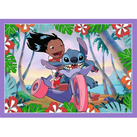 PUZZLE 4W1 LILO & STITCH SZALONY DZIEŃ TREFL 34633 PUZZLE 4W1 LILO & STITCH SZALONY DZIEŃ TREFL 34633