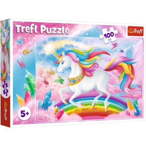 PUZZLE JEDNOROŻEC 100 EL. W KRYSZTAŁOWYM ŚWIECIE JEDNOROŻCÓW TREFL 16364 PUZZLE JEDNOROŻEC 100 EL. W KRYSZTAŁOWYM ŚWIECIE JEDNOROŻCÓW TREFL 16364