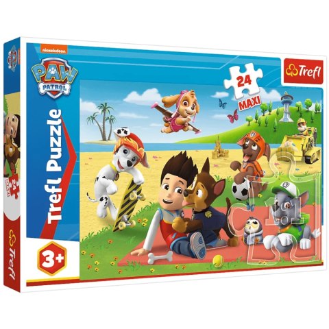 PUZZLE PSI PATROL TREFL MAXI 24 EL. ZABAWA NA KOCU 14346 PUZZLE PSI PATROL TREFL MAXI 24 EL. ZABAWA NA KOCU 14346