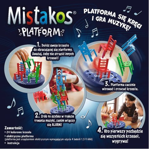 ZAKRĘCONA GRA ZRĘCZNOŚCIOWA RODZINNA MISTAKOS PLATFORM KRZESŁA TREFL 02514 ZAKRĘCONA GRA ZRĘCZNOŚCIOWA RODZINNA MISTAKOS PLATFORM KRZESŁA TREFL 02514