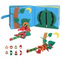 KSIĄŻECZKA FILCOWA ODCZEPIANE ELEMENTY TABLICA 3D DOMEK FARMA JP-1001