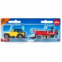 SIKU JEEP SAMOCHÓD Z ŁODZIĄ NA NACZEPIE MODEL METAL S1658