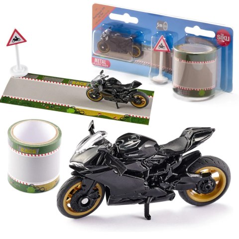 SIKU MOTOR DUCATI PANIGALE 1299 Z TAŚMĄ JEZDNIA MODEL METAL S1601 SIKU MOTOR DUCATI PANIGALE 1299 Z TAŚMĄ JEZDNIA MODEL METAL S1601