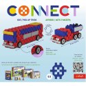 ZESTAW KLOCKÓW CONNECT - 2W1: AUTOBUS/ AUTO Z NACZEPĄ TREFL 61973