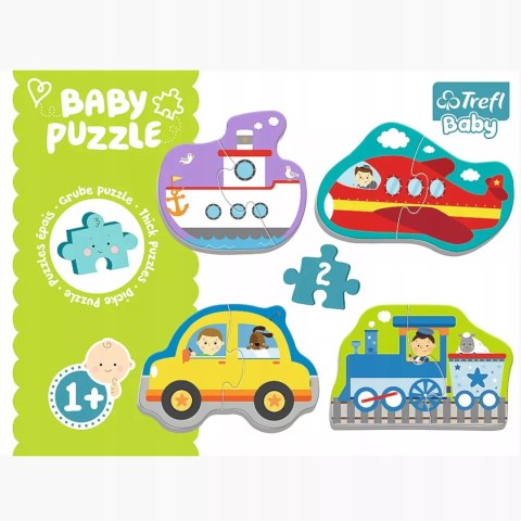 Puzzle Baby Classic pojazdy transportowe 1+ Trefl 36075 Puzzle Baby Classic pojazdy transportowe 1+ Trefl 36075