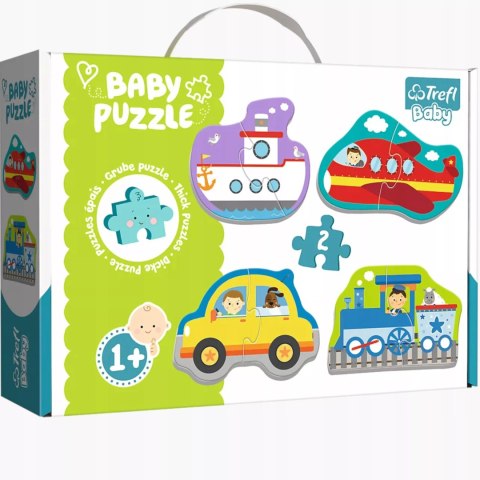 Puzzle Baby Classic pojazdy transportowe 1+ Trefl 36075 Puzzle Baby Classic pojazdy transportowe 1+ Trefl 36075